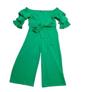 Boohoo Emerald Green Jumpsuit Size 12